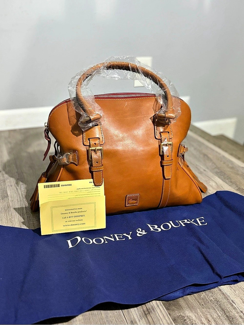 Dooney & Bourke Florentine Domed Buckle Satchel NWT